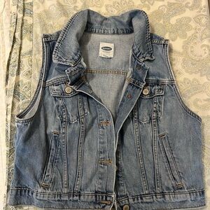 Old Navy Light Blue Denim Vest